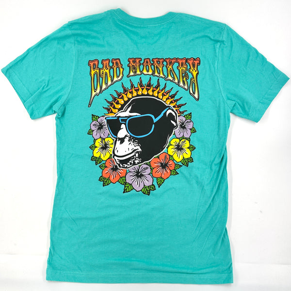 Bad Monkey Flowers Short Sleeve T-Shirt