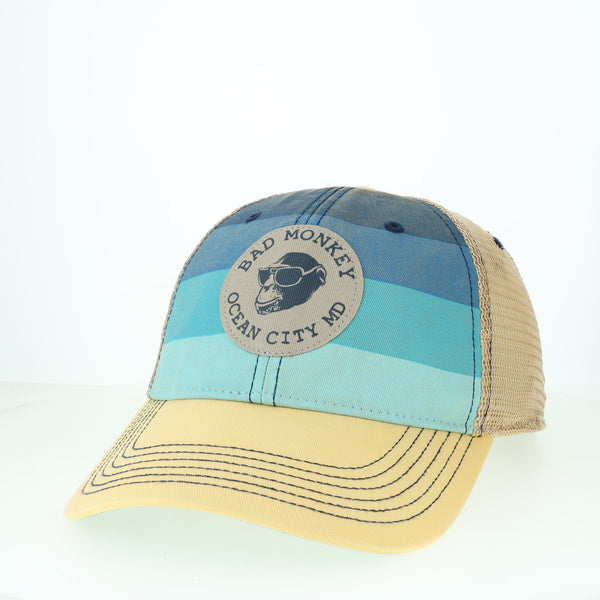 Tag Monkey Vintage Stripe Trucker Hat