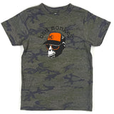 Orange Trucker Monkey Youth Short Sleeve T-shirt
