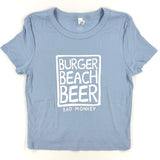 Bad Monkey Burger Beach Beer Ladies Baby T-shirt