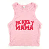 Bad Monkey Mama Ladies Micro Rib Racer Tank
