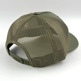 Leather Monkey Head Trucker Hat