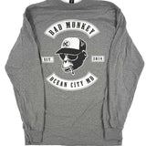 Bad Monkey Biker Patch Long Sleeve T-Shirt