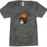 Orange Trucker Monkey Short Sleeve T-shirt