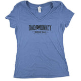 Bad Monkey Burger Bar Ladies V-Neck T-Shirt