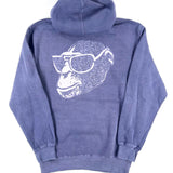 Swirly Monkey Pigment Dyed Hoodie