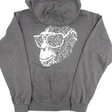 Swirly Monkey Weathered Fleece Hoodie