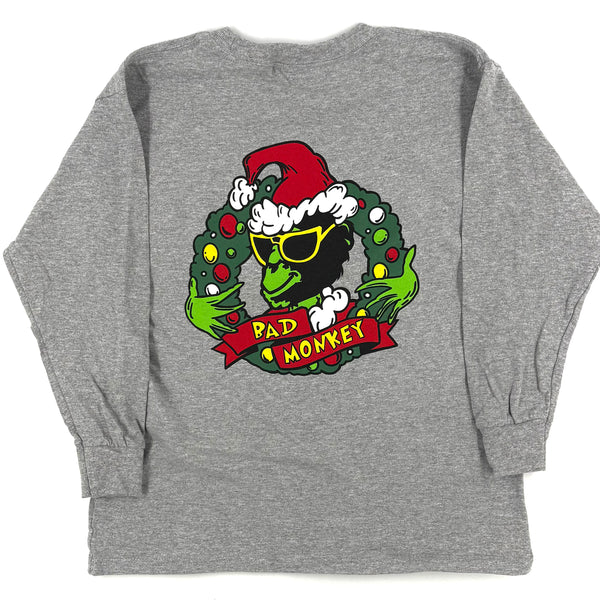 Bad Grinchy Long Sleeve Youth T-shirt