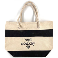 Bad Monkey Heart Beach Tote