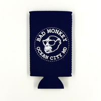 Bad Monkey Tag Slim Can Koozie