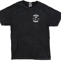 Bad Monkey Biker Patch Distressed Short Sleeve T-Shirt