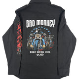 2026 Bad Monkey Bike Week Button Up Flannel