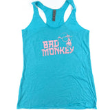 Halftone Monkey Ladies Racerback Tank Top