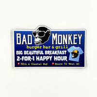 Bad Monkey Billboard Logo Magnet