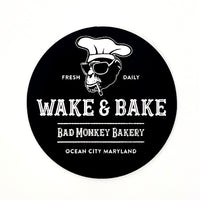 Wake & Bake Circle Sticker