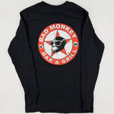 Bad Monkey Distressed Truck Logo Long Sleeve T-shirt