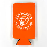 Bad Monkey Tag Slim Can Koozie