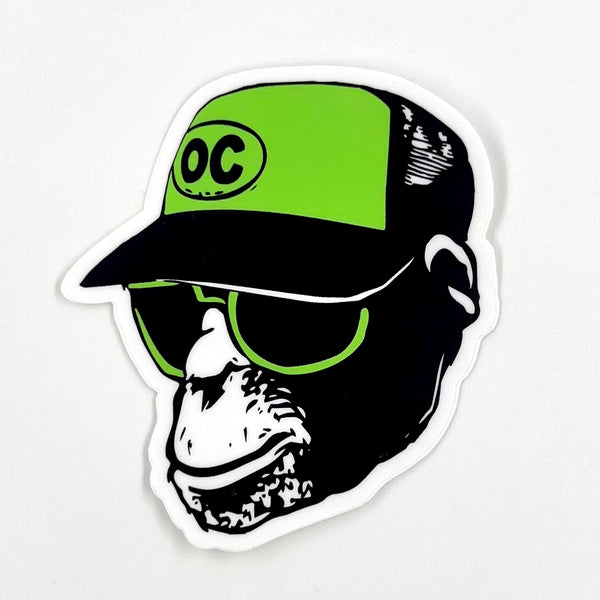 OC Trucker Monkey Sticker