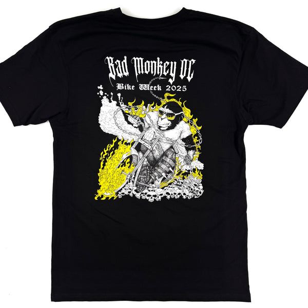 Bad Monkey Bike Week 2025 Short Sleeve T-shirt