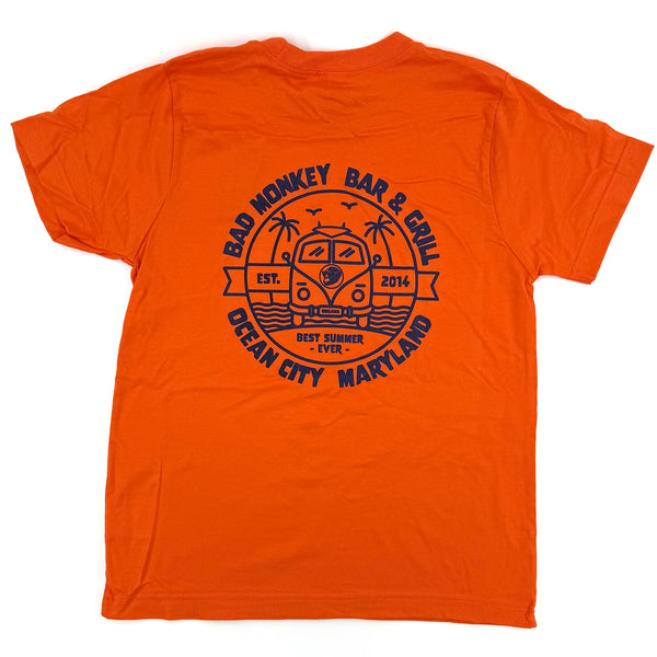 Bad Monkey Summer Bus Youth Short Sleeve T-shirt