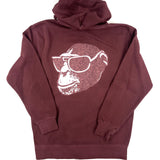 Swirly Monkey Pigment Dyed Hoodie