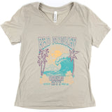 BillaMonkey Ladies V-Neck Short Sleeve T-shirt