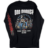 2026 Bad Monkey Bike Week Long Sleeve T-shirt