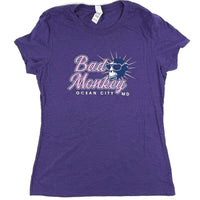 Radiant Monkey Script Ladies Short Sleeve T-shirt