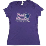 Radiant Monkey Script Ladies Short Sleeve T-shirt