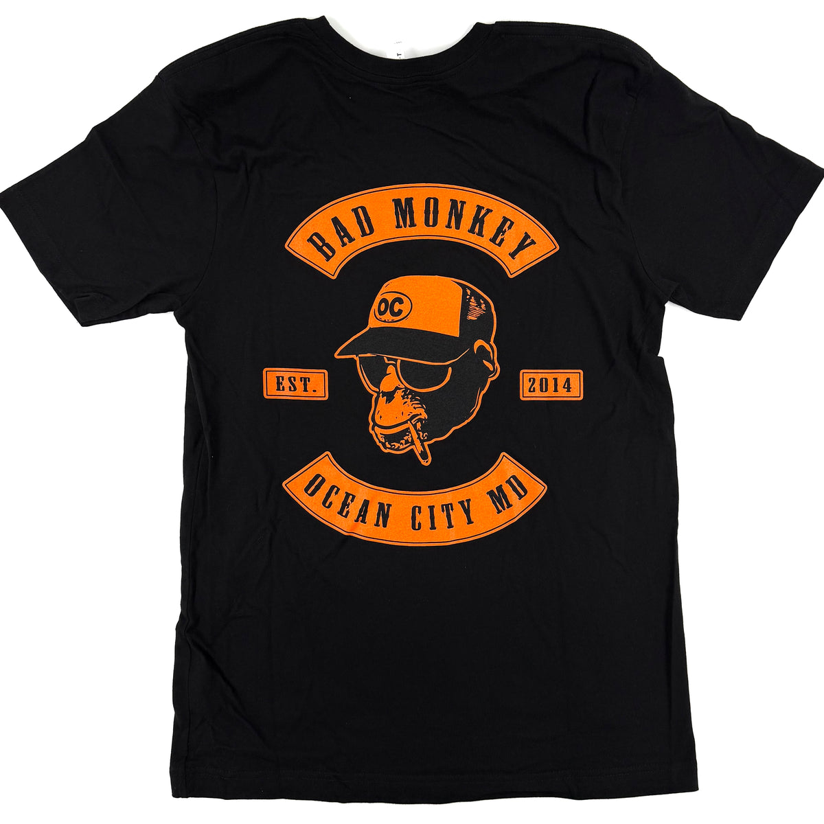 Bad Monkey Biker Patch Short Sleeve T-Shirt – Bad Monkey OC