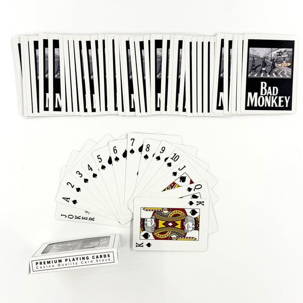 Bad Monkey Playing Cards