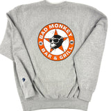 Bad Monkey Distressed Truck Logo Crewneck