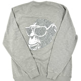 Swirly Monkey Weathered Crewneck