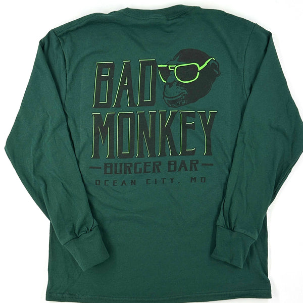 Bad Monkey Burger Bar Youth Long Sleeve T-Shirt