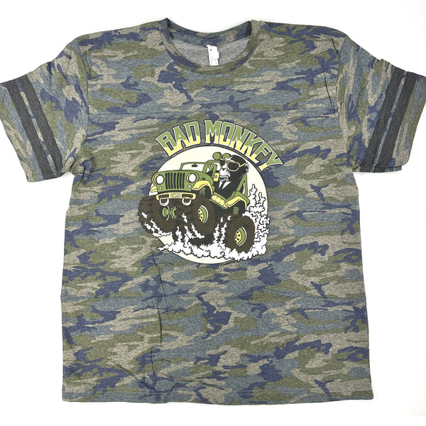 Off-Road Monkey Short Sleeve Camo Jersey T-Shirt