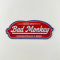 Bad Monkey Cheesesteak Embroidered Patch