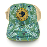 Palm Print Monkey Patch Hat