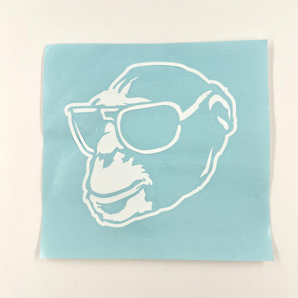 Monkey Head Window Transfer Decal