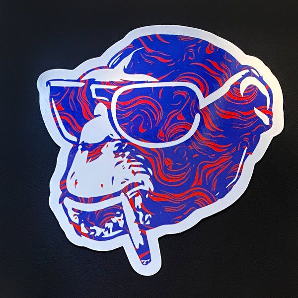 Swirly Monkey Sticker