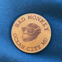 Bad Monkey Circle Patch 1/4 Zip Sweatshirt