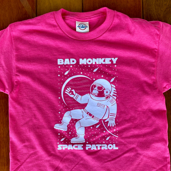 Bad Monkey Space Patrol *GLOW* Youth T-Shirt
