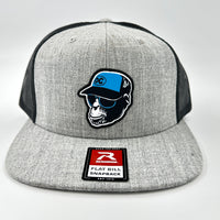 Blue Trucker Monkey Flat Bill Snapback Hat
