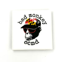 Bad Monkey Handmade Ceramic Coaster