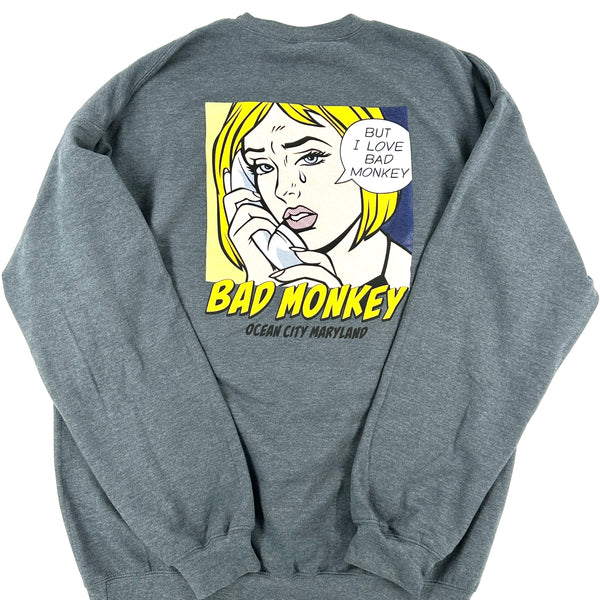 Comic Monkey Crewneck Sweatshirt