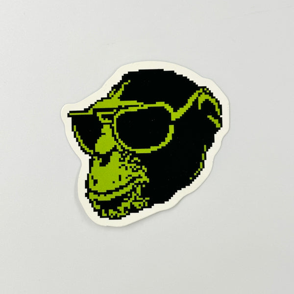 Bitmap Monkey Sticker