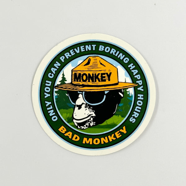 Smokey Monkey Sticker