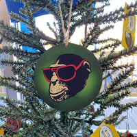 Bad Monkey Wooden Christmas Ornament